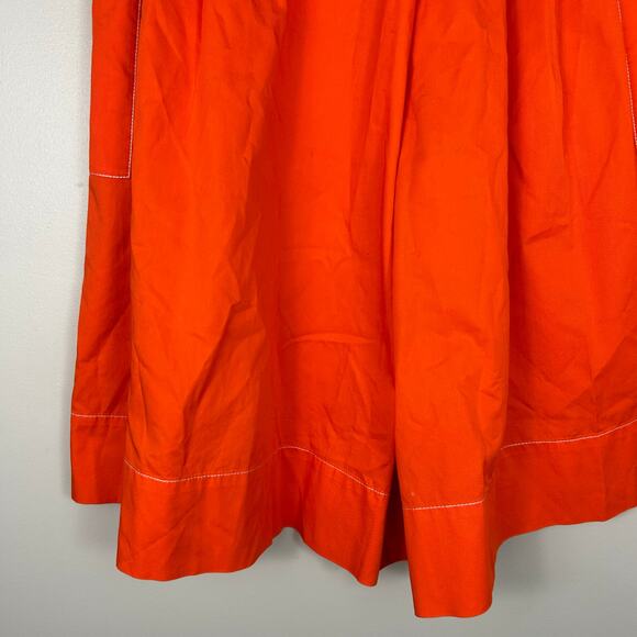 Hunter Bell High Rise Cropped Wide Leg Pants Orange Sz Small Boho Office - Picture 4 of 8